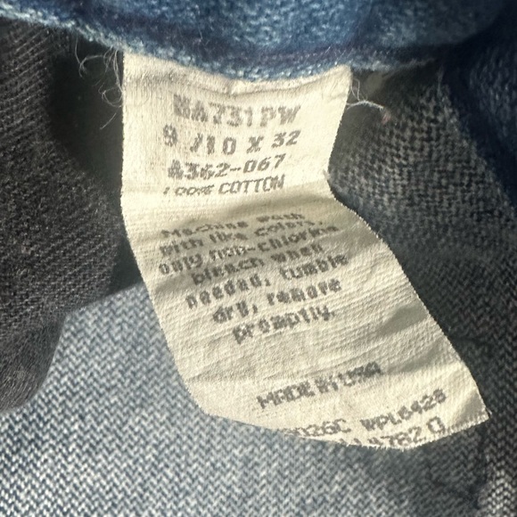 Vintage Wrangler Western Bareback High Waisted Dark Denim Jeans - Picture 8 of 8